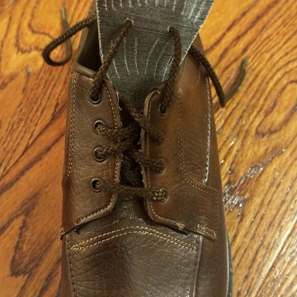 Vintage Arnold Palmer Men's 8 M Eaton Golf Shoe Brown with Kiltie w/ Spikes USA - Picture 3 of 16